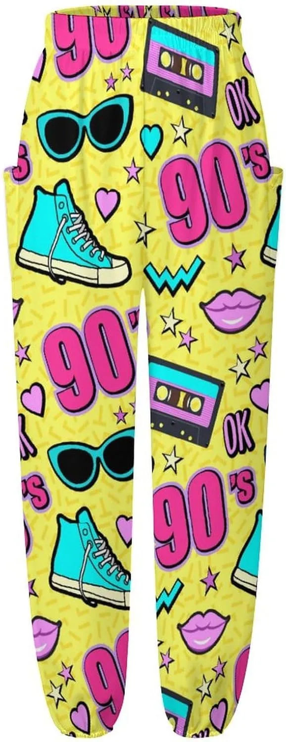 80s 90s Style Yoga Bloomers Womens Hippie Harem Pant Elephant Pants Elastic Gym Leggings Loose Casual Sweatpants