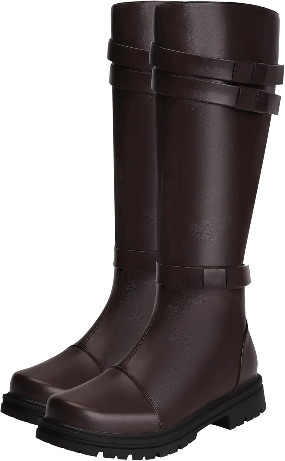 ACE SHOCK Mens Tall Boots Medieval Renaissance Pirate Cosplay Boot Halloween Costume Shoes