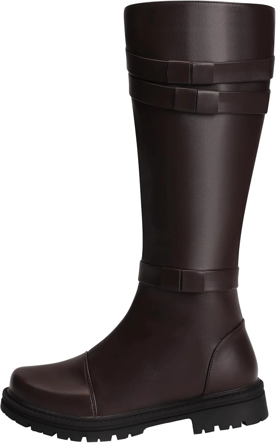 ACE SHOCK Mens Tall Boots Medieval Renaissance Pirate Cosplay Boot Halloween Costume Shoes