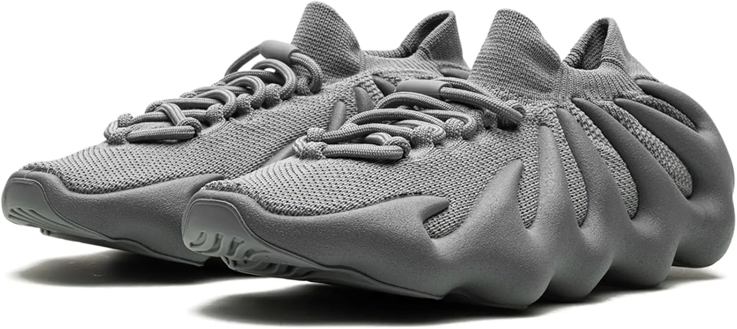 adidas Mens Yeezy 450 Lace Up Sneakers Shoes Casual - Grey