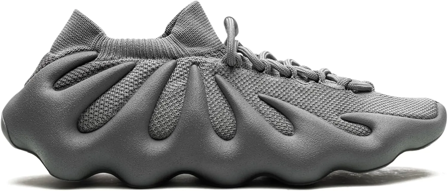 adidas Mens Yeezy 450 Lace Up Sneakers Shoes Casual - Grey