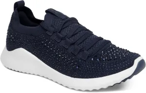 Aetrex Women's Carly Sparkle Orthopedic Arch Support Knit Sneakers for Women - Plantar Fasciitis Relief Womens Sneakers w/ Lace up