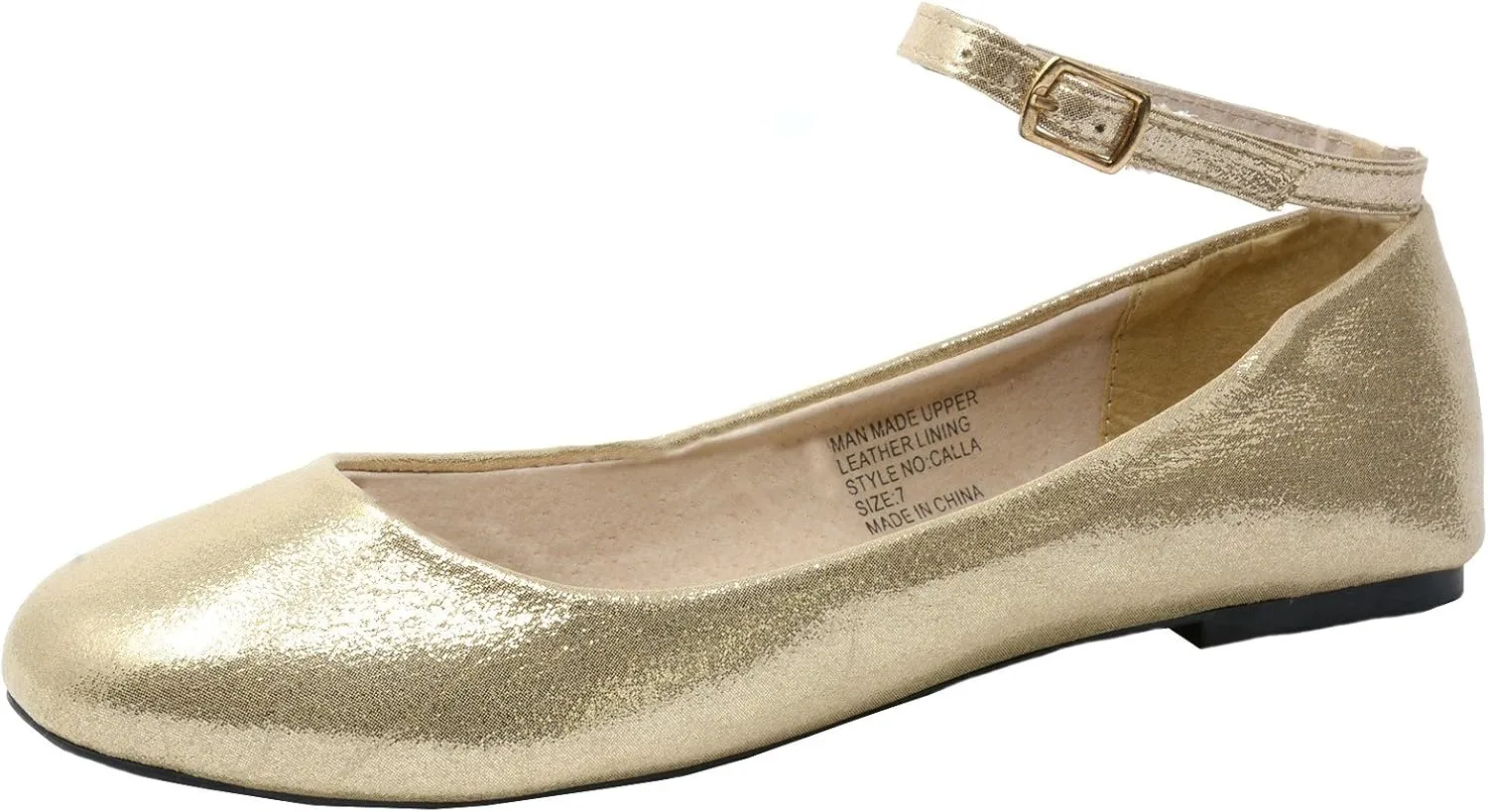 Alpine Swiss Calla Womens Ballet Flats Round Toe Ankle Strap Flat Shoes for Women Dressy Casual Ballerina Flats