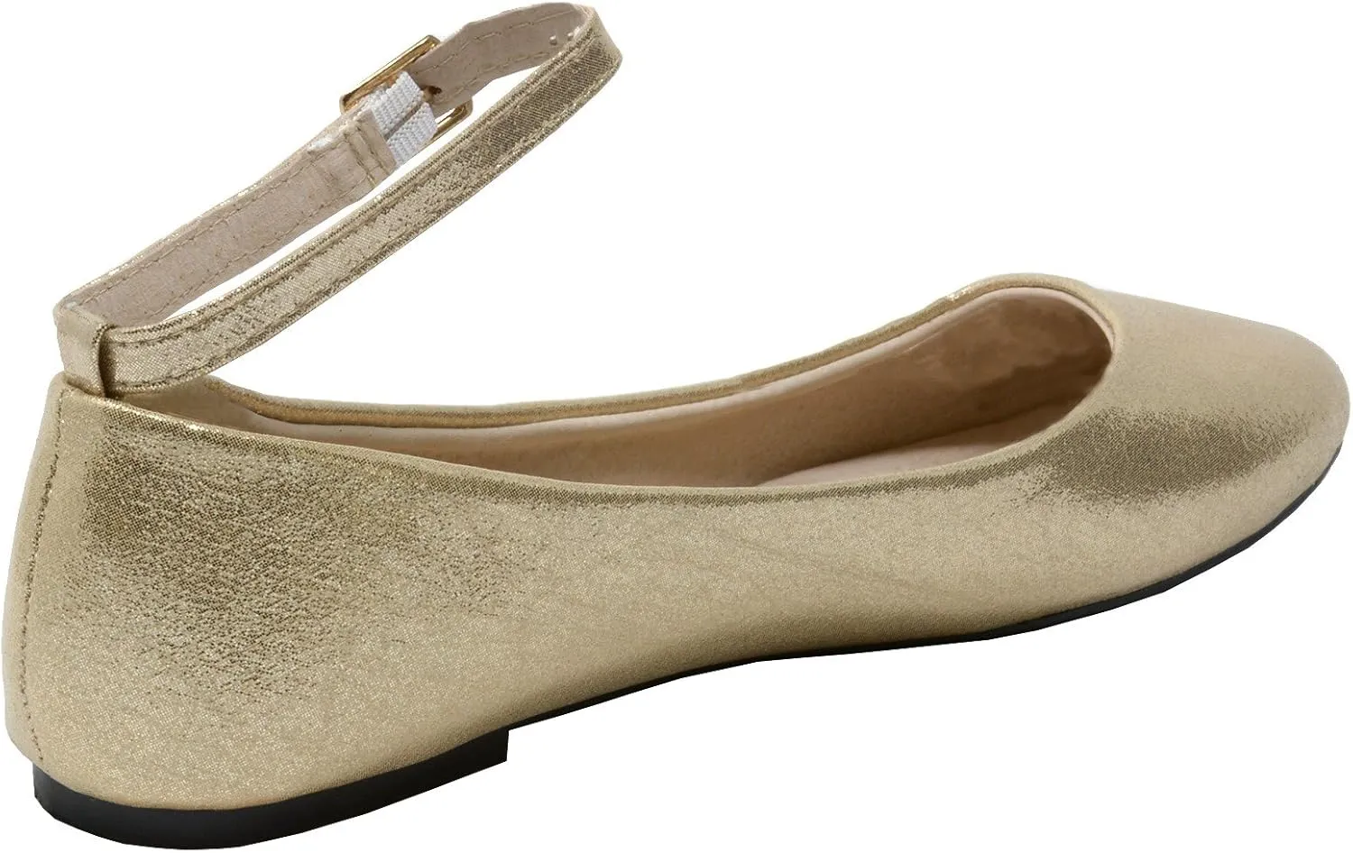 Alpine Swiss Calla Womens Ballet Flats Round Toe Ankle Strap Flat Shoes for Women Dressy Casual Ballerina Flats