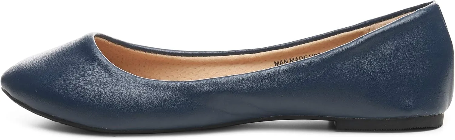 Alpine Swiss Womens Pierina Round Toe Ballet Flats