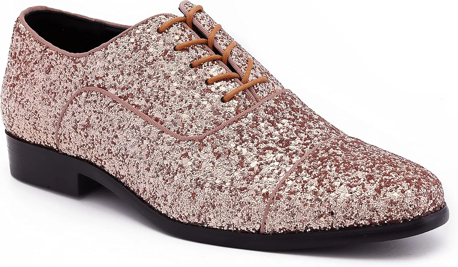 Amali Barnes Mens Dress Shoes Sparkly Glitter Encrusted Tuxedo Slip on Loafers for Men - The Original Smoking Men Dress Shoes Runs Large - GO 1/2 Size Down