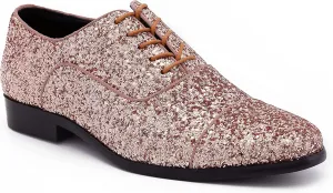 Amali Barnes Mens Dress Shoes Sparkly Glitter Encrusted Tuxedo Slip on Loafers for Men - The Original Smoking Men Dress Shoes Runs Large - GO 1/2 Size Down