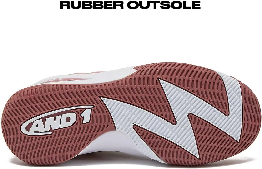 AND1 Girls & Boys Basketball Shoes Kids, Boys High Top Sneakers, Youth Basketball Boys Shoes Size 1 to 7 Little and Big Kid