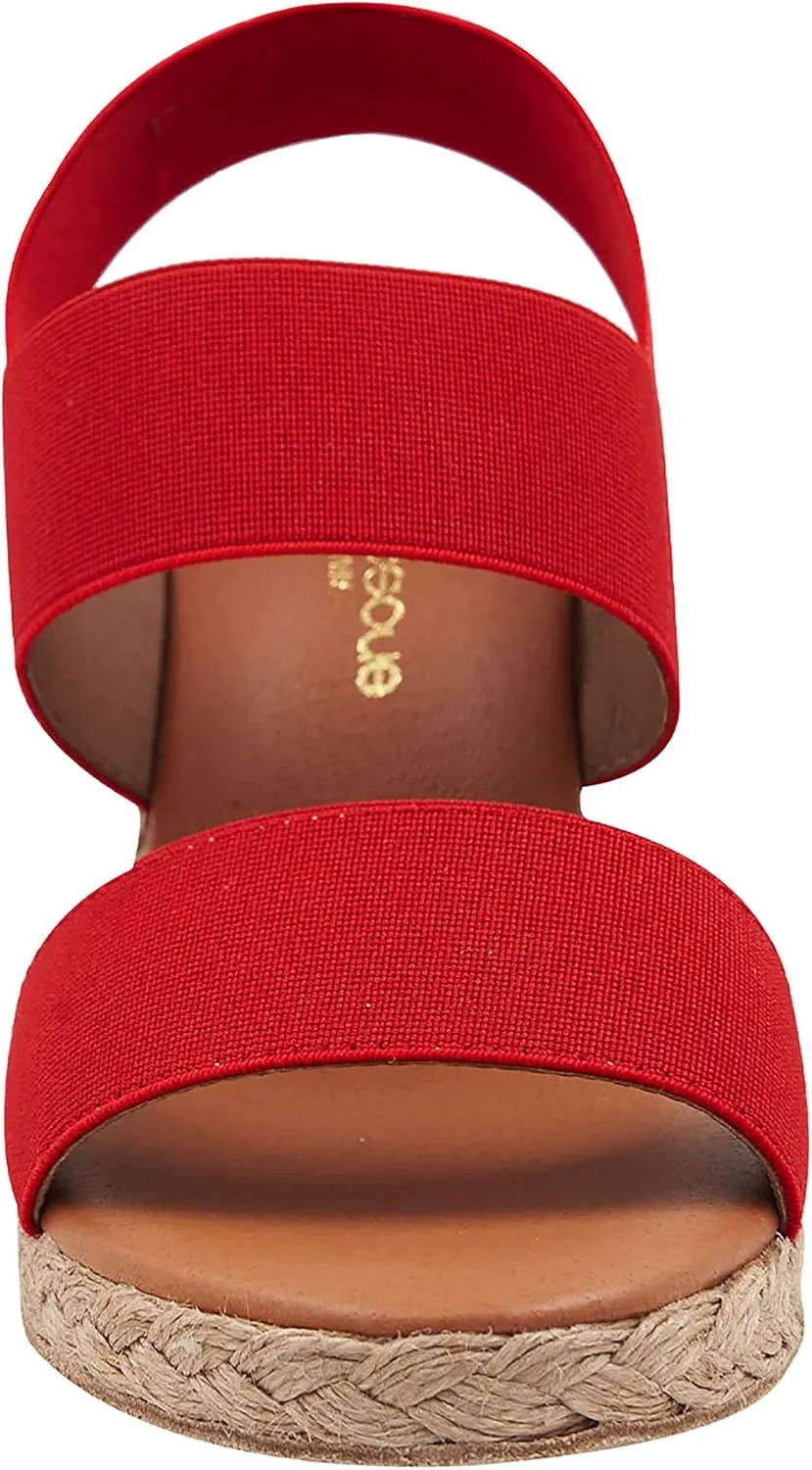 André Assous Women's Allison Espadrille Open Toe Wedge Sandal