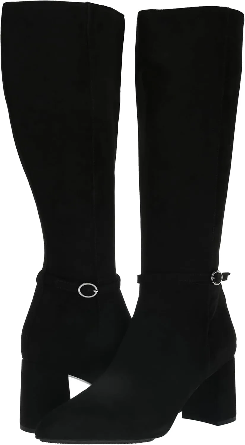 Anne Klein Womens BRENICE Pointed toe Zipper side closure Thigh-High Boots