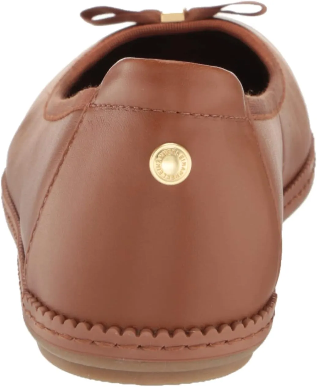 Anne Klein Womens Ember Faux Leather Round Toe Ballet Flats