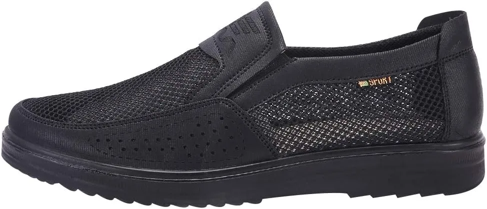 ANUFER Mens Summer Breathable Mesh Loafers Driving Shoes Lightweight Casual Sneakers