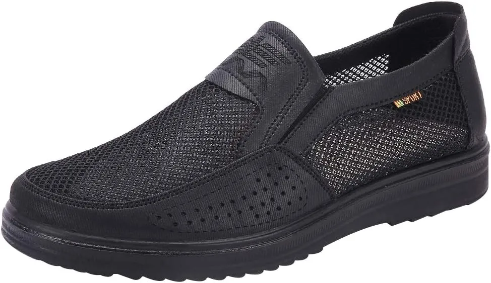ANUFER Mens Summer Breathable Mesh Loafers Driving Shoes Lightweight Casual Sneakers