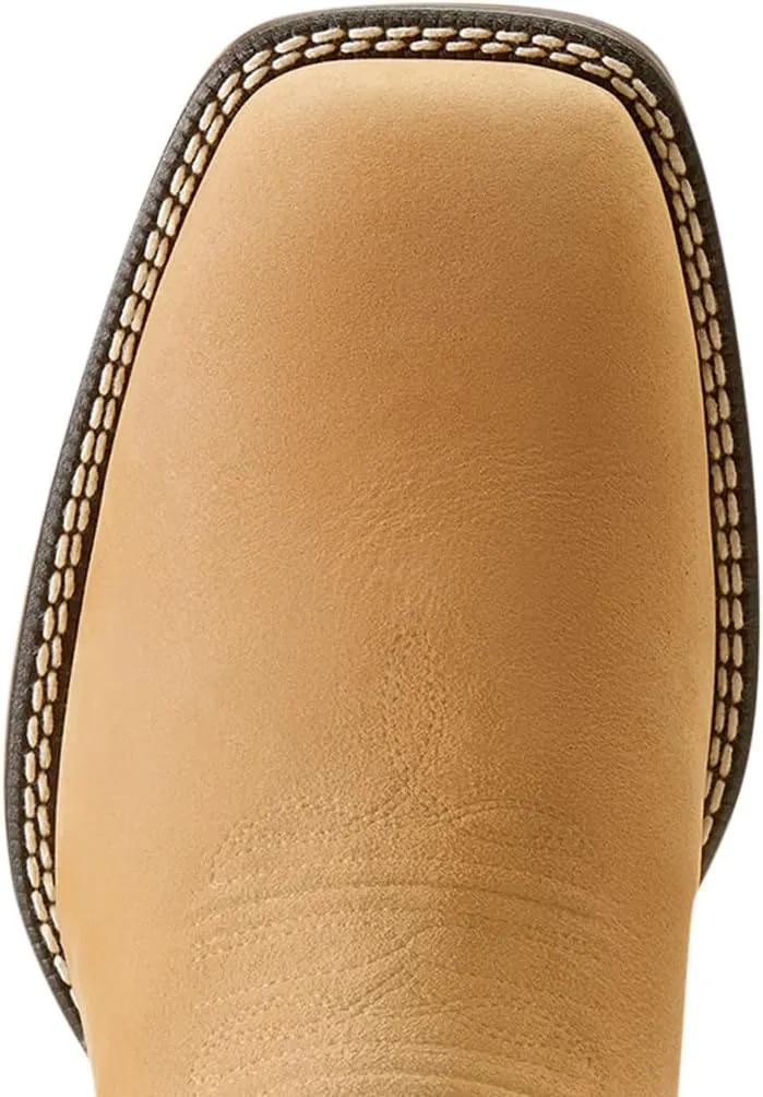 ARIAT Mens Booker Ultra Square Toe Chelsea Casual Boots Ankle - Brown