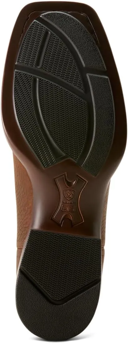 ARIAT Mens Booker Ultra Square Toe Chelsea Casual Boots Ankle - Brown