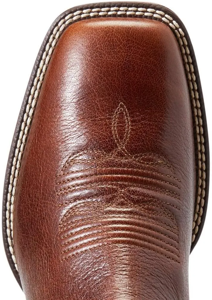 ARIAT Mens Booker Ultra Square Toe Chelsea Casual Boots Ankle - Brown