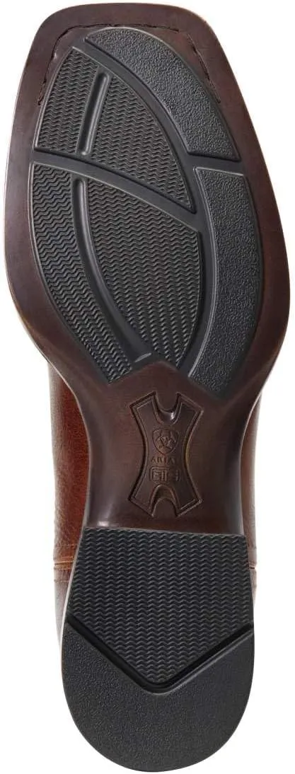 ARIAT Mens Booker Ultra Square Toe Chelsea Casual Boots Ankle - Brown