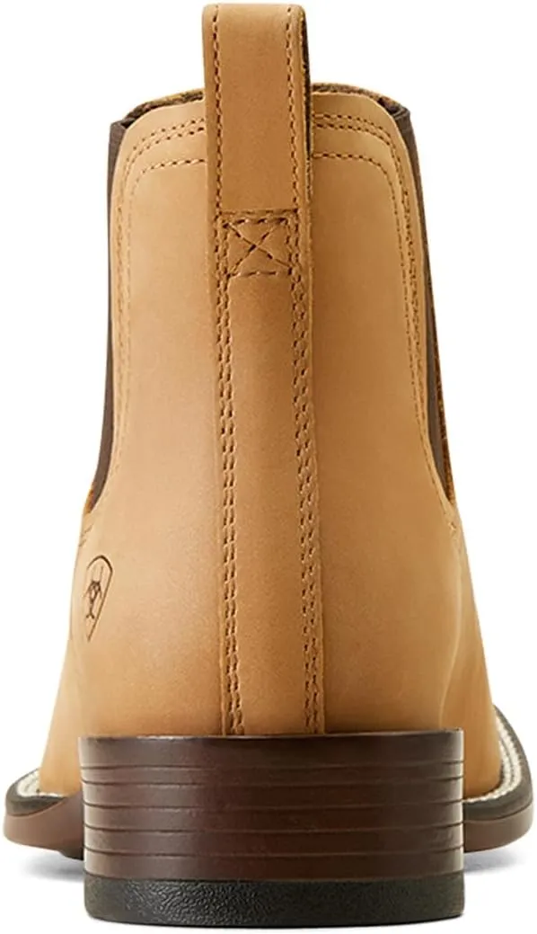 ARIAT Mens Booker Ultra Square Toe Chelsea Casual Boots Ankle - Brown