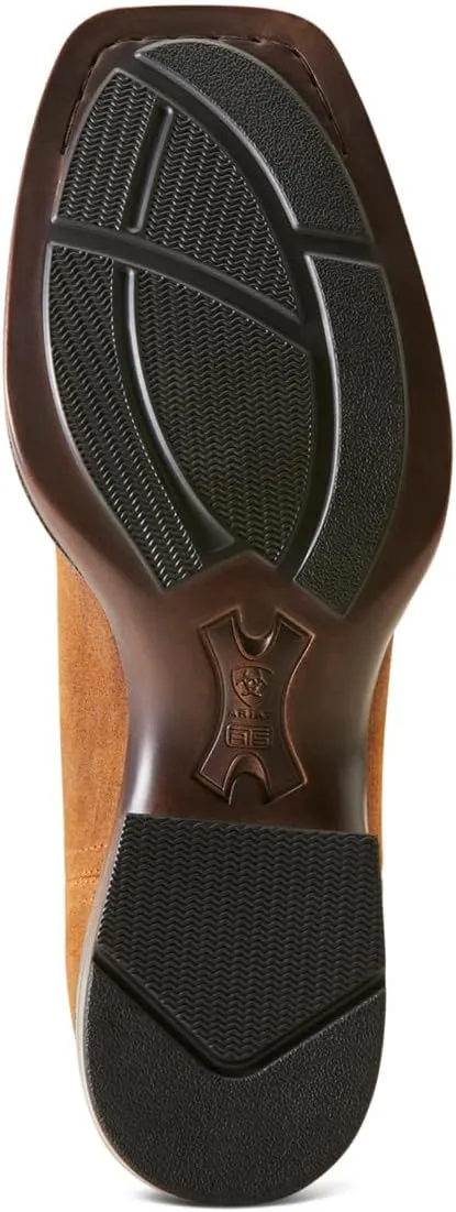 ARIAT Mens Booker Ultra Square Toe Chelsea Casual Boots Ankle - Brown