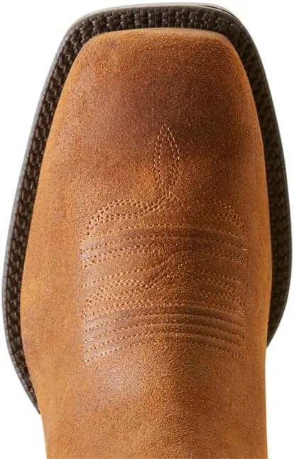 ARIAT Mens Booker Ultra Square Toe Chelsea Casual Boots Ankle - Brown