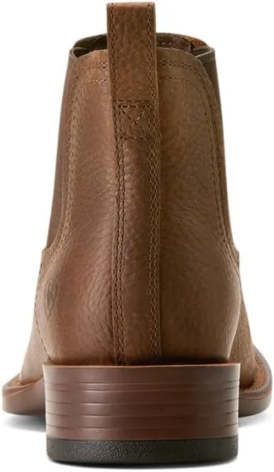 ARIAT Mens Booker Ultra Square Toe Chelsea Casual Boots Ankle - Brown