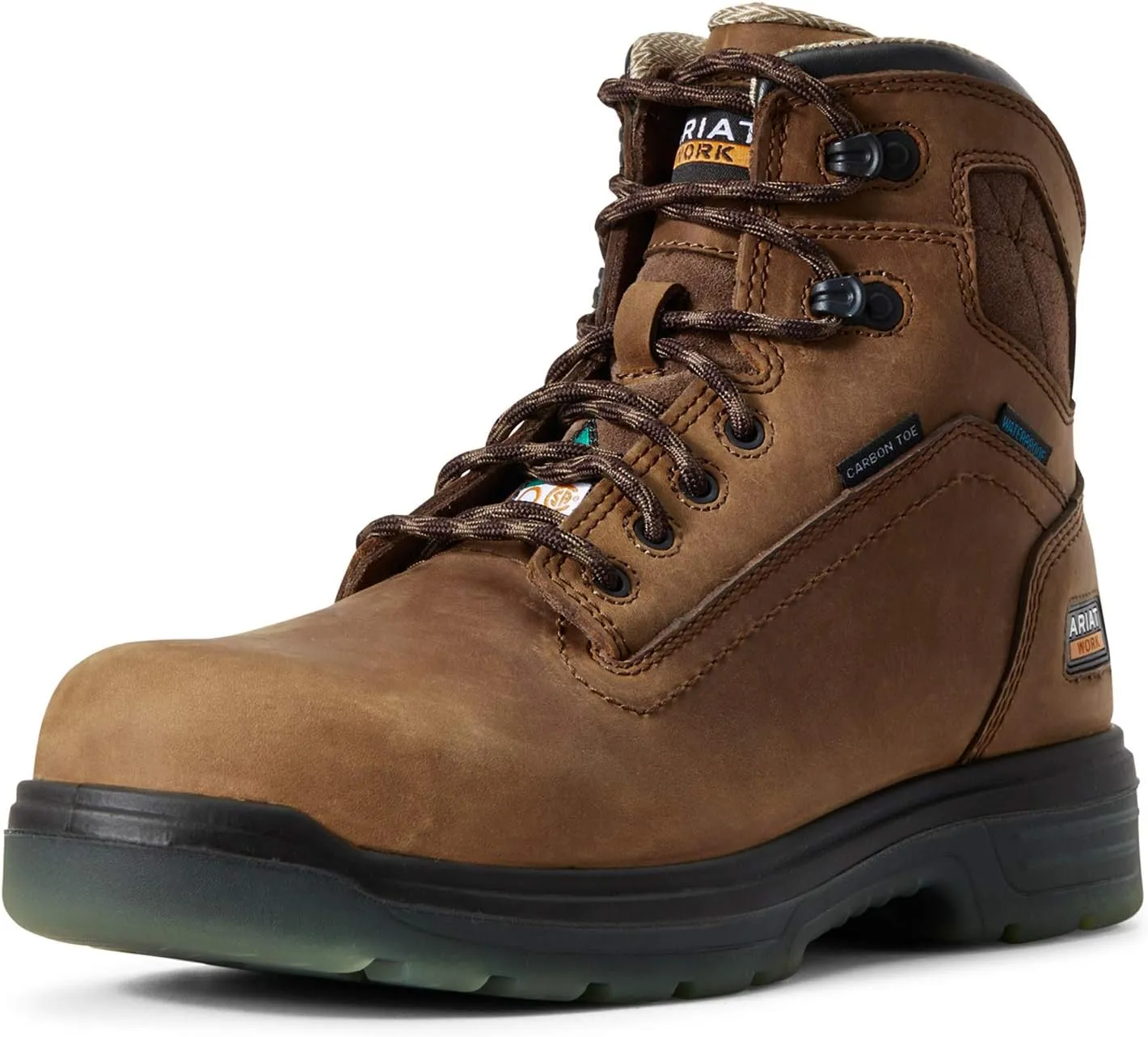 ARIAT Men's Turbo 6" CSA Waterproof Carbon Toe Work Boot Western