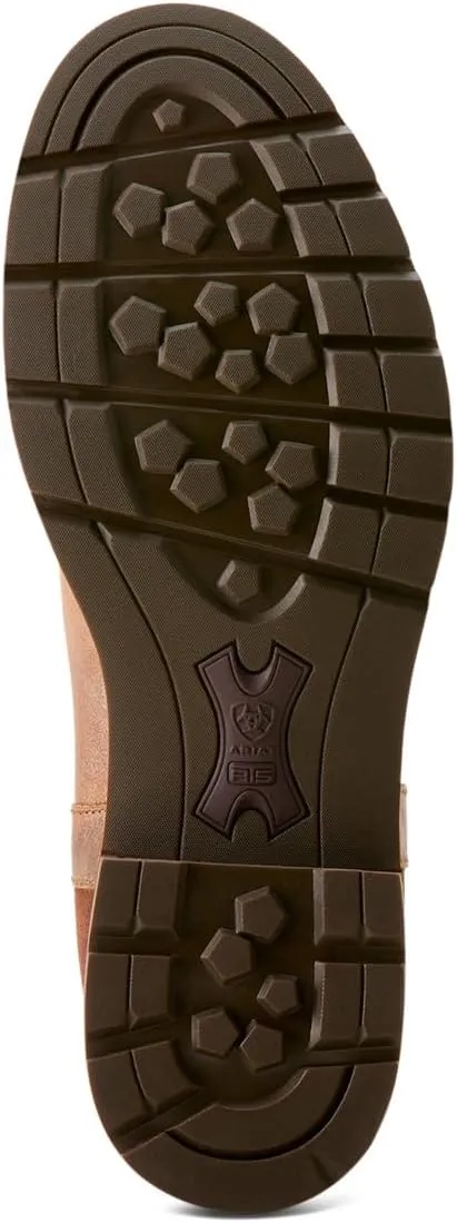 ARIAT Womens Wexford Metallic Round Toe Pull On Casual Boots Ankle Low Heel 1-2" - Brown