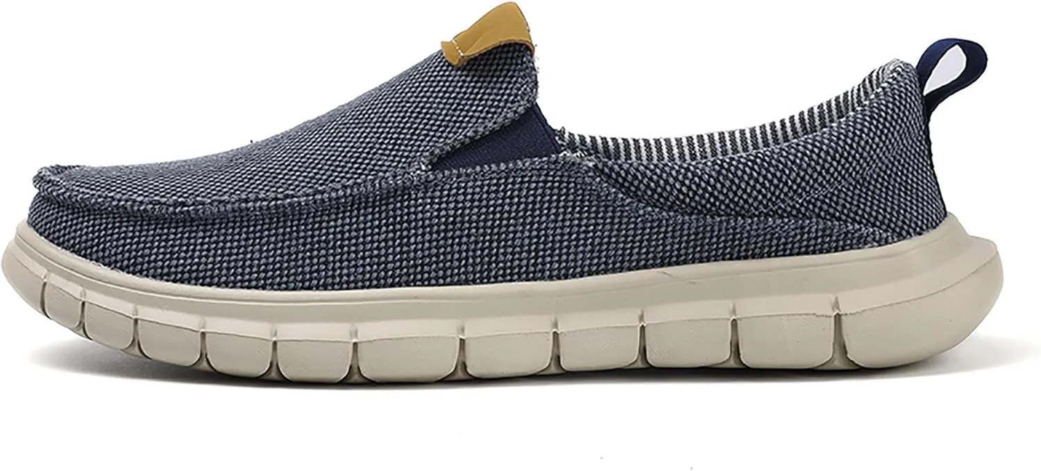 Azooken Men's Loafers Walking Canvas Lightweight Csual Slip-On Shoes