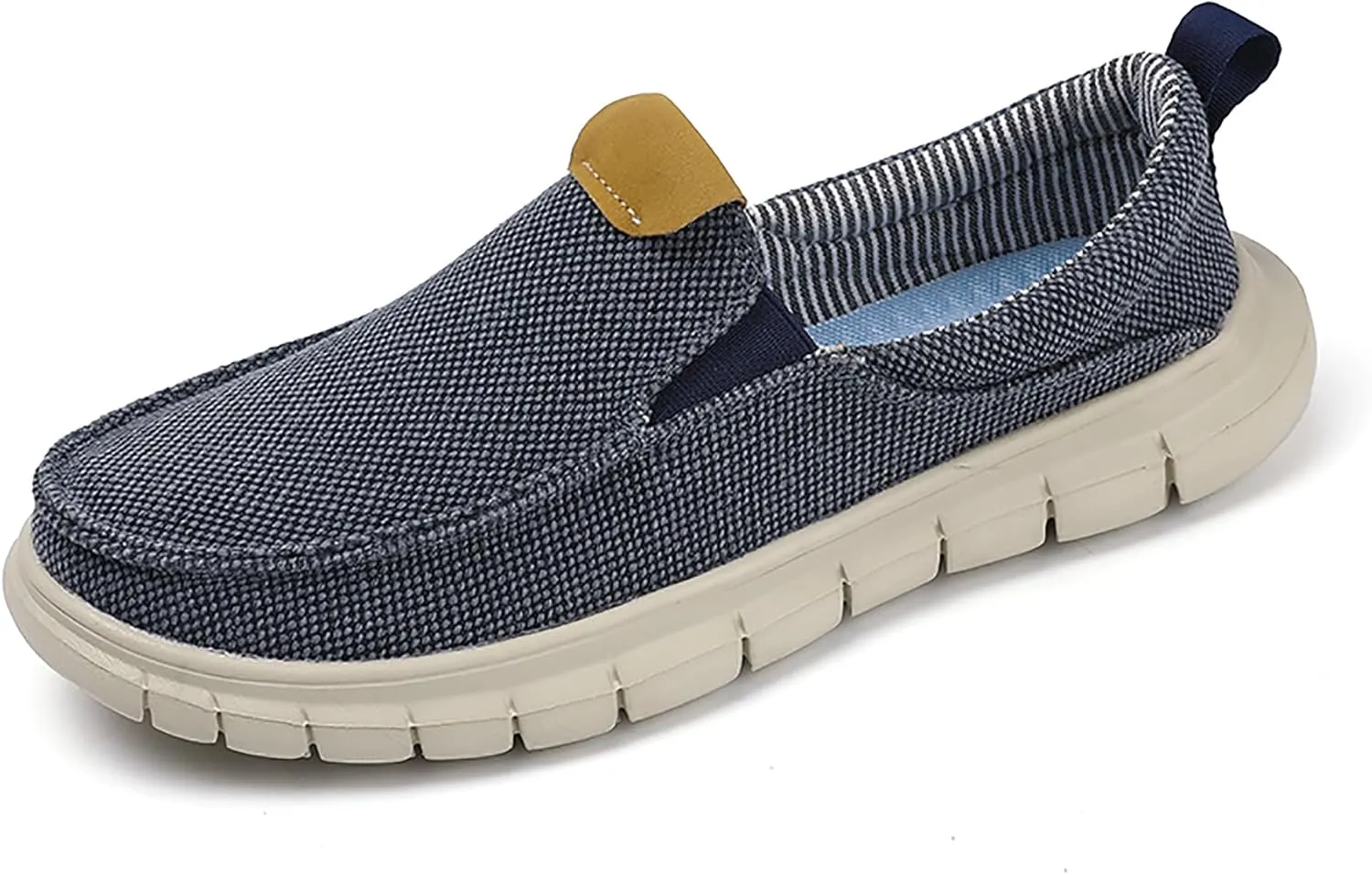 Azooken Men's Loafers Walking Canvas Lightweight Csual Slip-On Shoes