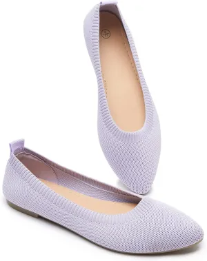 BABUDOG Women's Mesh Flats Shoes Pointed-Toe Dress Shoes Black Flats Shoes Comfortable Memory Foam Flats Shoes