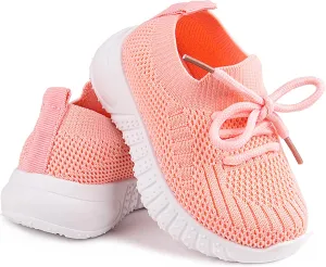 Baby Boy Girl First Walking Shoes Toddler Infant Mesh Sneakers Breathable Lightweight Non-slip Rubber Sole Summer