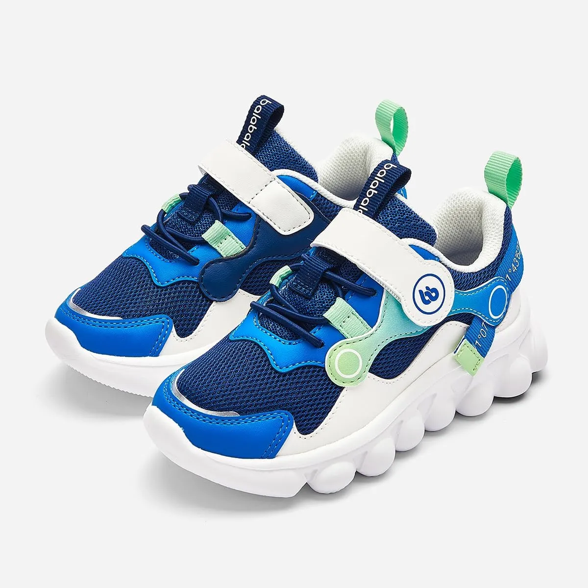 Balabala Unisex Kids Sneakers Boys Girls Running Tennis Shoes White Lightweight Breathable Athletic Sports