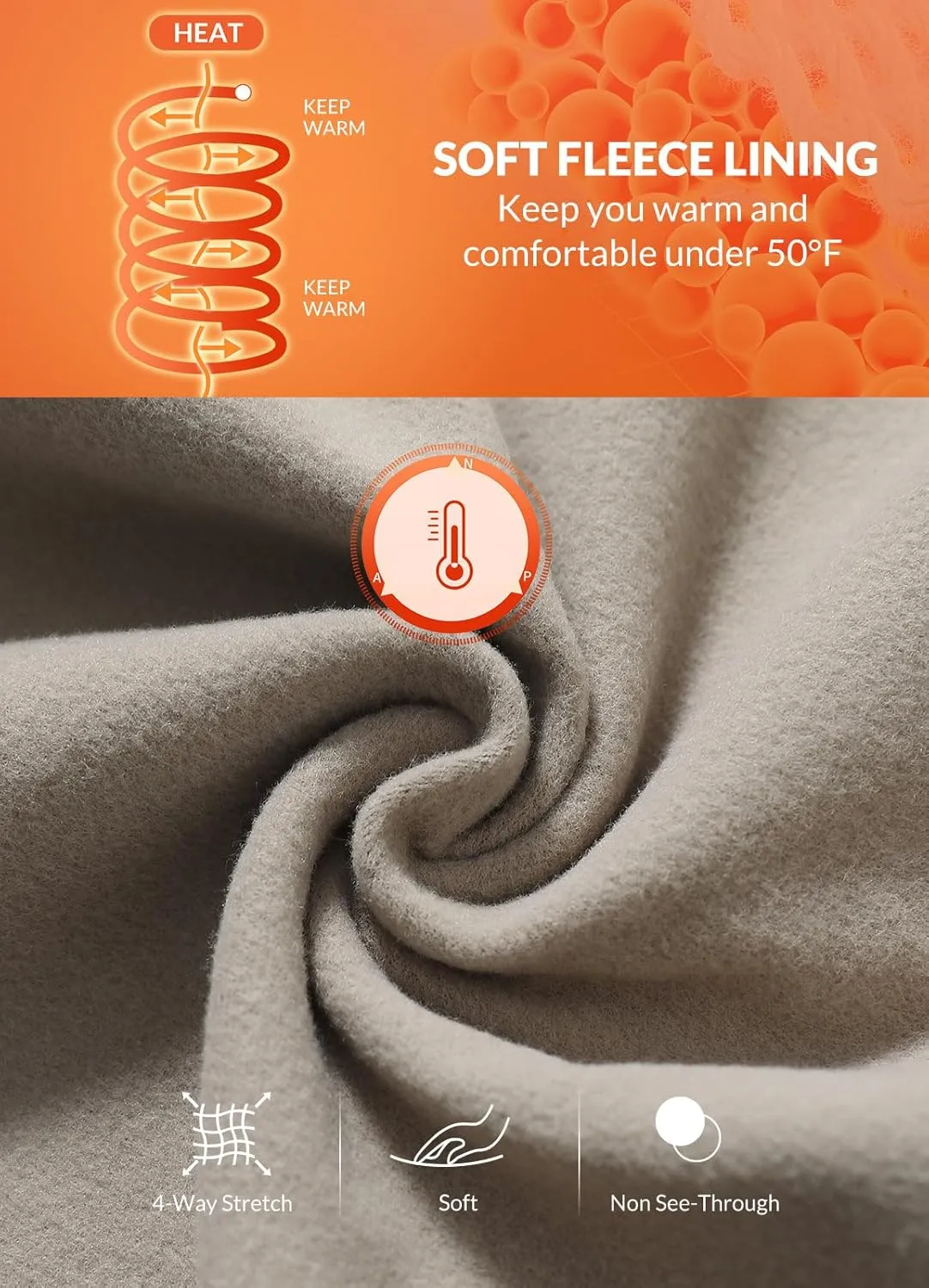 baleaf Women's Fleece Lined Pants Winter Thermal Warm Flare Leggings Crossover Yoga Pants Bell Bottom with Pockets