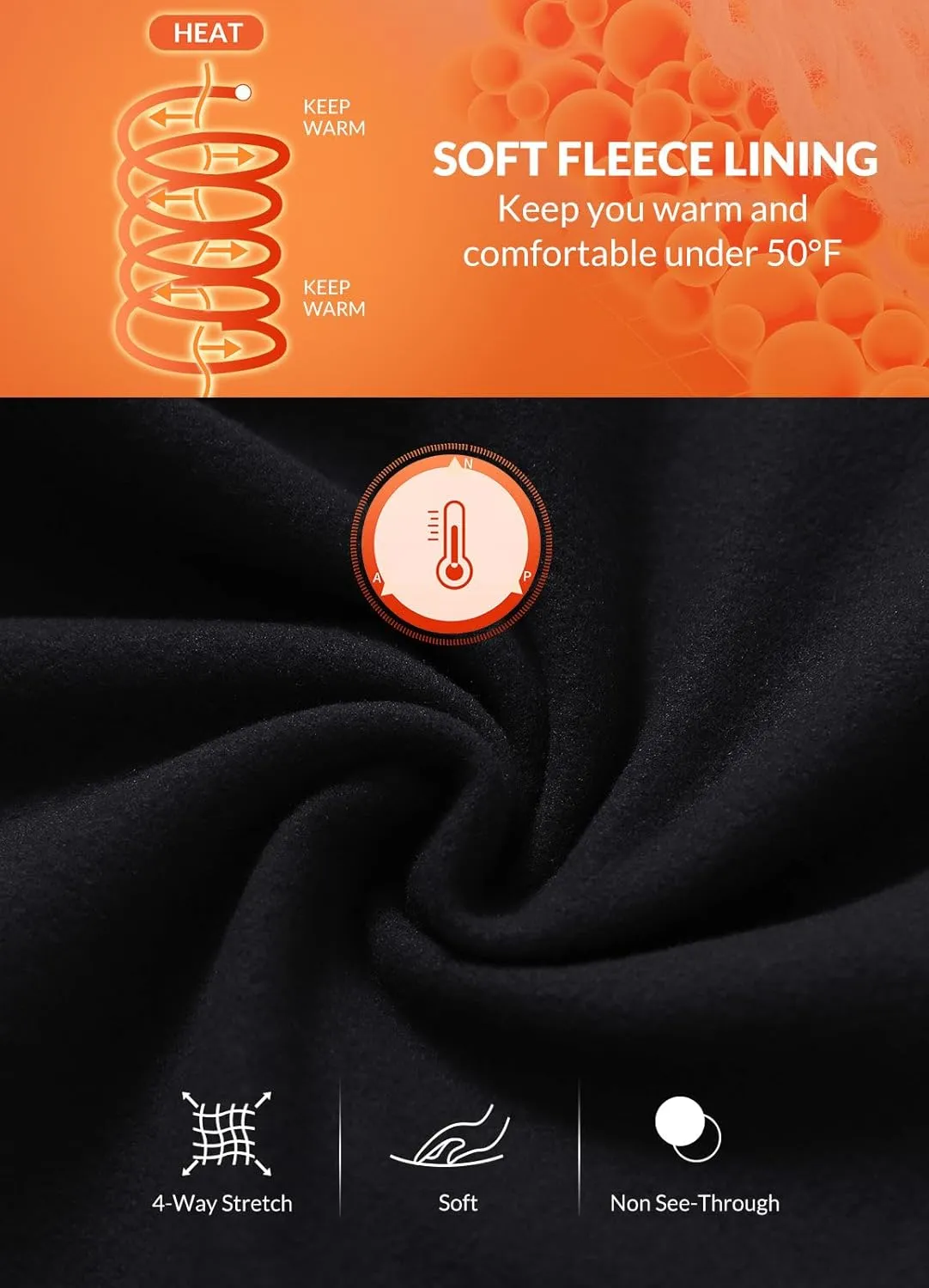 baleaf Women's Fleece Lined Pants Winter Thermal Warm Flare Leggings Crossover Yoga Pants Bell Bottom with Pockets