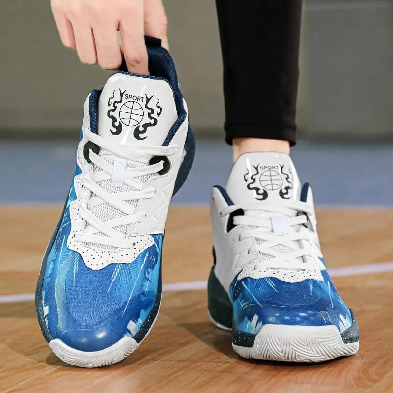 Basketball Shoes for Boys and Kids, Walking Running Shoes Breathable Comfortable Boys Sneakers for Little and Big Kids
