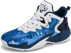 Basketball Shoes for Boys and Kids, Walking Running Shoes Breathable Comfortable Boys Sneakers for Little and Big Kids