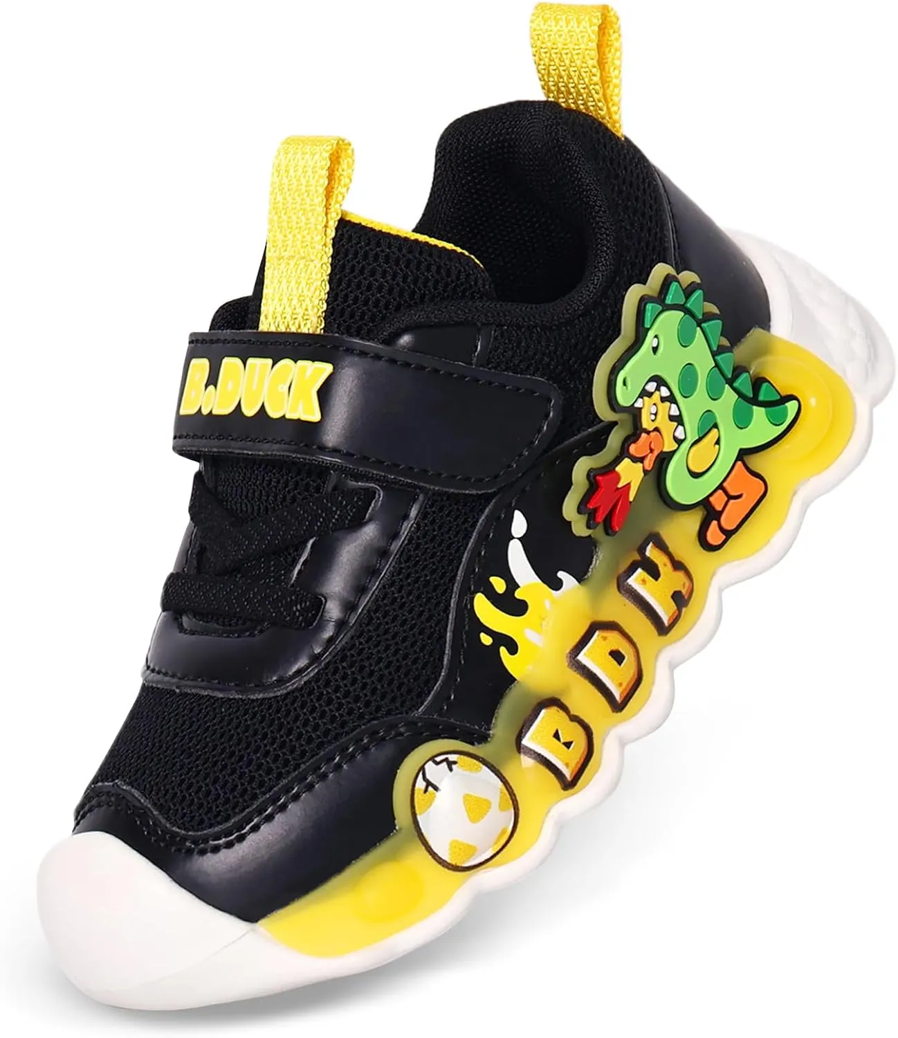 B.Duck Toddler Shoes for Girl and Boy Kids Shoes Toddler Sneakers Girls Shoes [Cute Cartoon Duck] Toddler Running Shoes Toddler Sneakers for Toddler/Little Kid Shoes Size 6-12