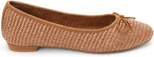 BEACH by Matisse Womens Donna Raffia Ballet Flats Casual - Brown