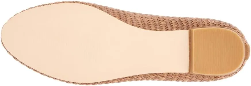 BEACH by Matisse Womens Donna Raffia Ballet Flats Casual - Brown
