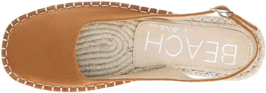 BEACH by Matisse Womens Juliet Espadrille Slingback Flats Casual - Brown