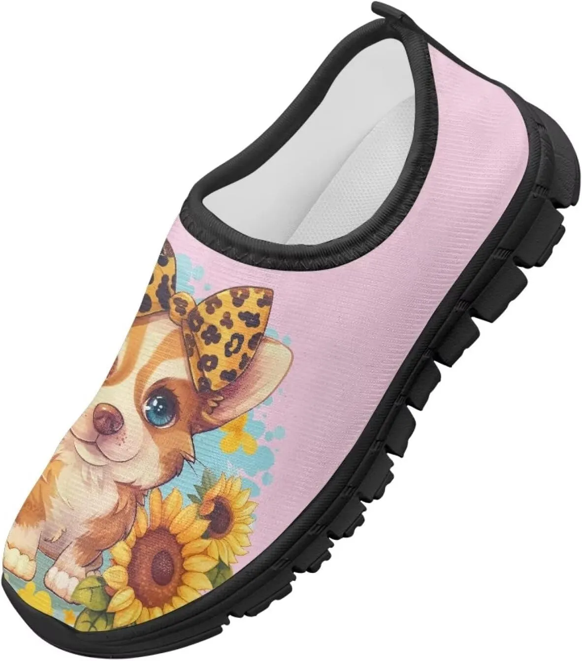 Big Kids Cute Casual Loafers Slip On Mesh Walking Shoes Art Pattern Comfortable Lightweight Kids Outdoor Travel Shoes for Boy Girl US Size 11-15