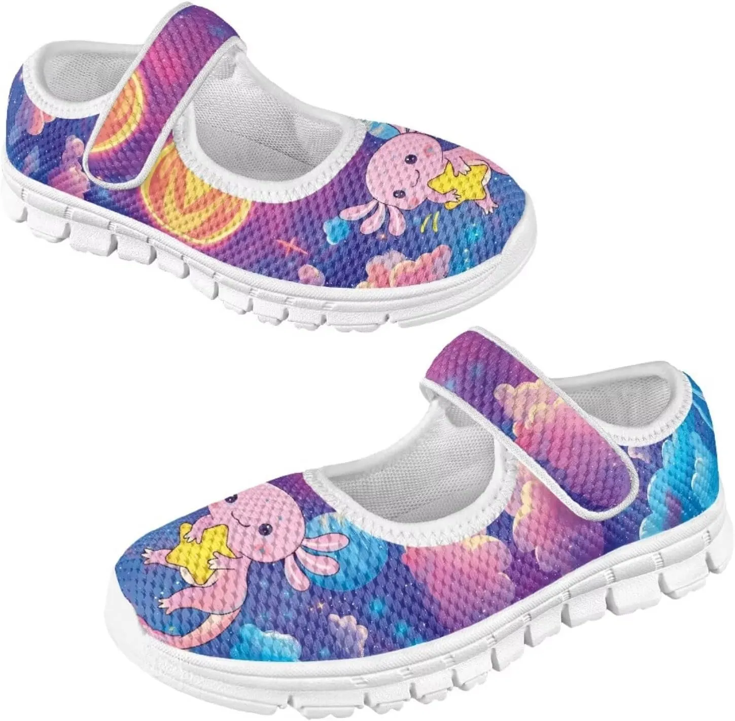 BIGCARJOB Mary Janes Sneakers for Girls Tennis Shoes School Uniform Shoes Kids Flats Walking Shoes