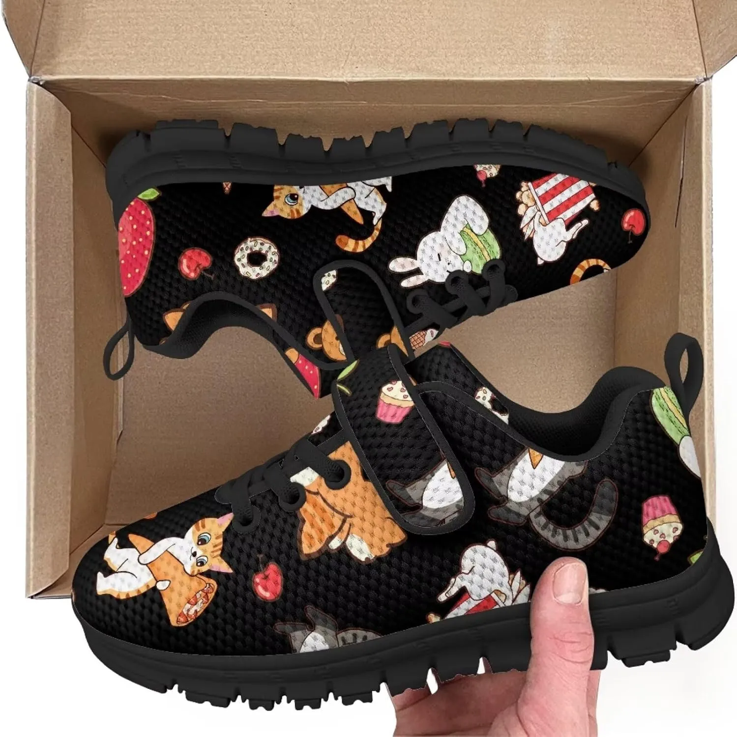 Boy's Single Buckle Sneakers,Teen Girl Anti-Skid Spring Walking Shoes Wear Resistant Sneakers for Jogging Cycling