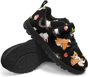 Boy's Single Buckle Sneakers,Teen Girl Anti-Skid Spring Walking Shoes Wear Resistant Sneakers for Jogging Cycling