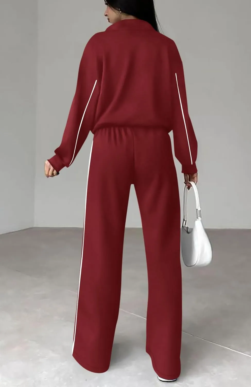 BTFBM Women's Two Piece Tracksuit Fall 2025 Long Sleeve Zip Up Sweatshirt Long Pants Outfits Jogger Sweatsuit Sets