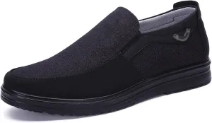 bumuam Men's Shoes Loafers Slip on Loafer Shoes for Men Comfortable Flats Casual Shoes Soft Sneakers Extra Wide Slip on Walking Shoes for Men