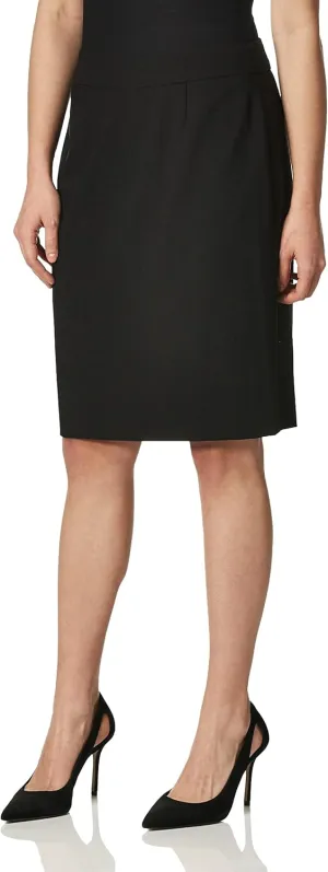 Calvin Klein Women's Classic Fit Straight Lux Suit Skirt (Regular and Plus Size)