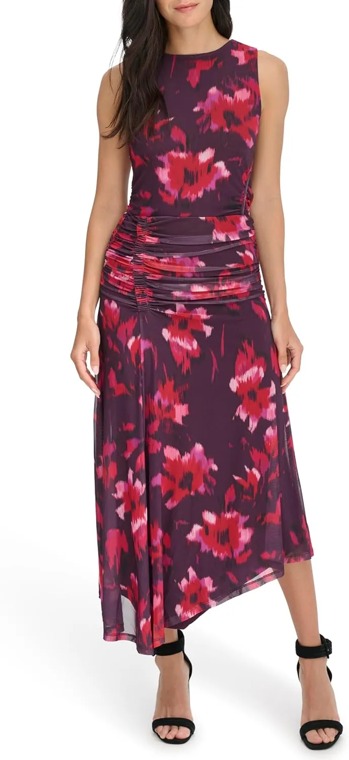 Calvin Klein Women's Printed Angle Hem Skirt