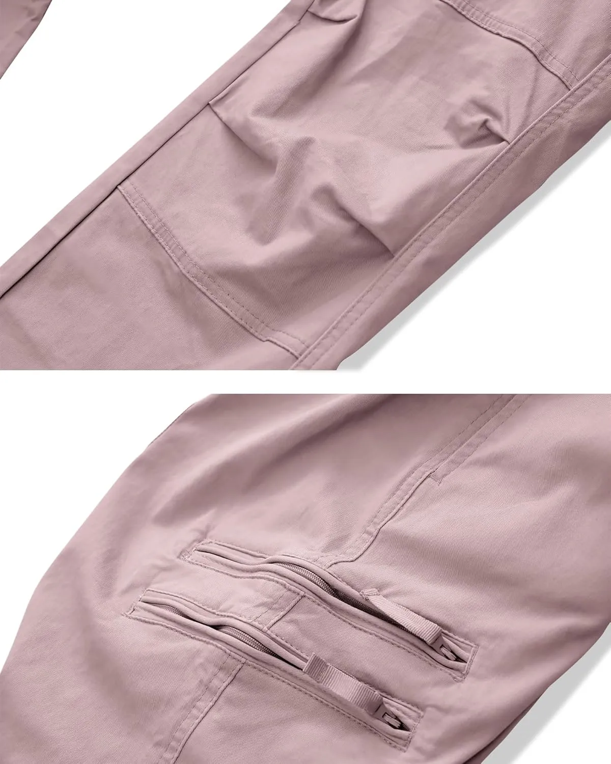 Cargo Hiking Pants for Women Tactical Baggy Pants Women's Casual Y2K with 6 Zipper Pockets No Belt