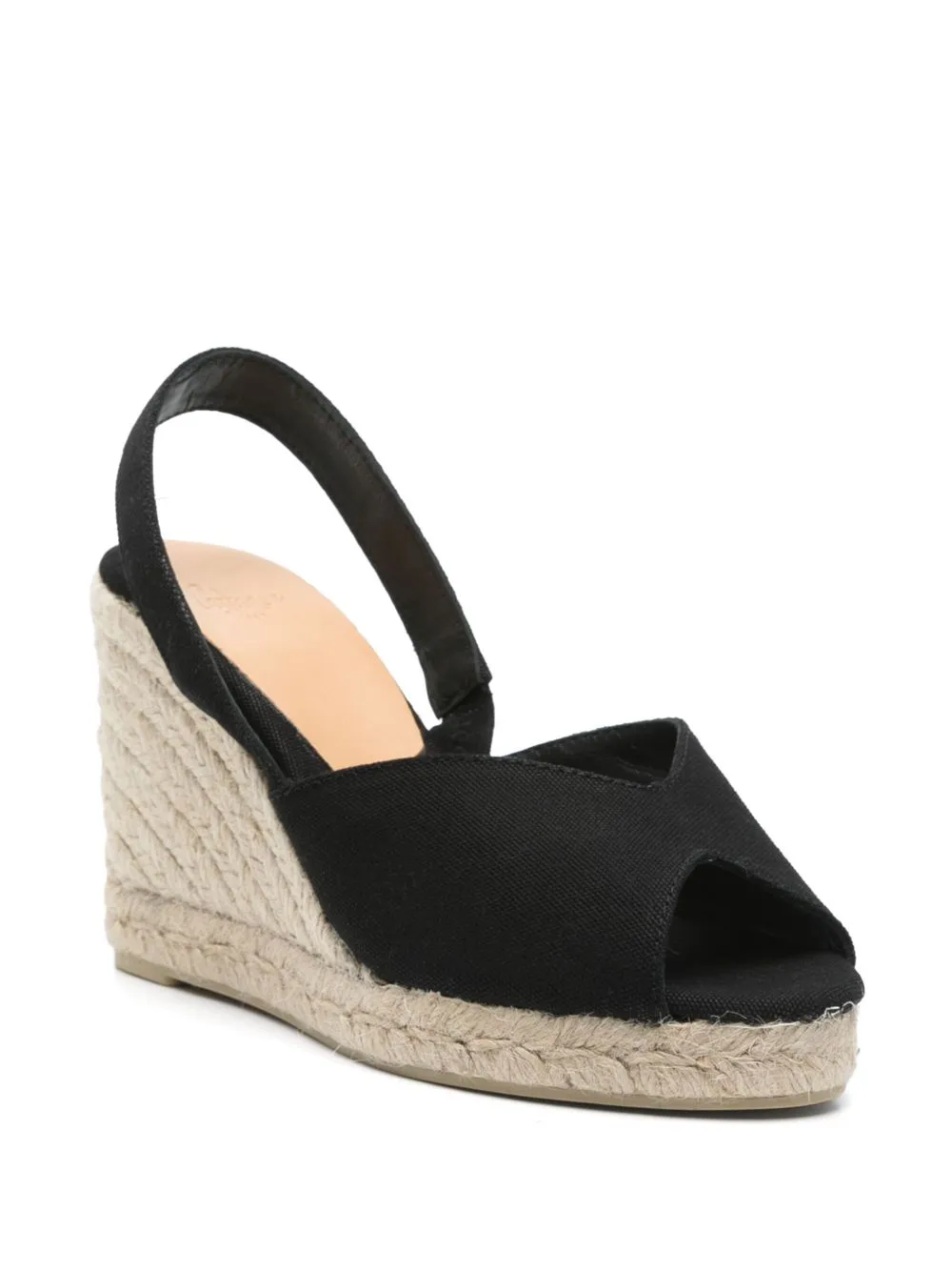 Castaner Black Flat Espadrilles